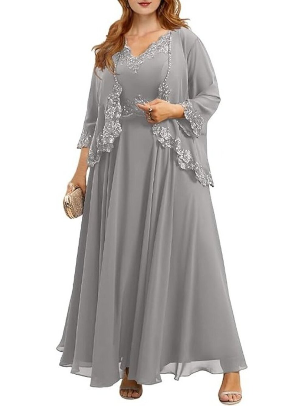 Boutique Mother-Of-The Bride/ Groom 2PCS Dress and Jacket Set Size 14